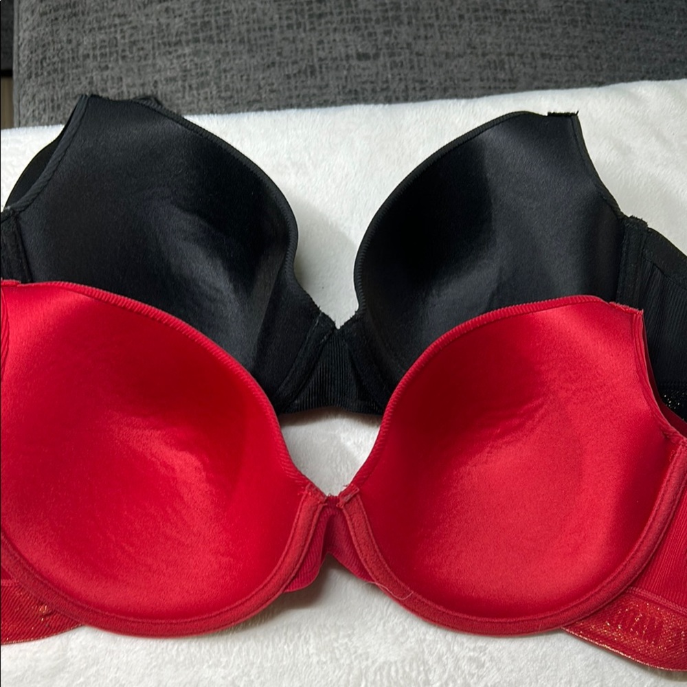 Steve Madden Bra Women's 40C Black/Red Signature Logo Underwire Bra *2 For 1* - Picture 7 of 12